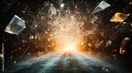 Breaking Through Barriers Represented by Shattered Glass Ceiling