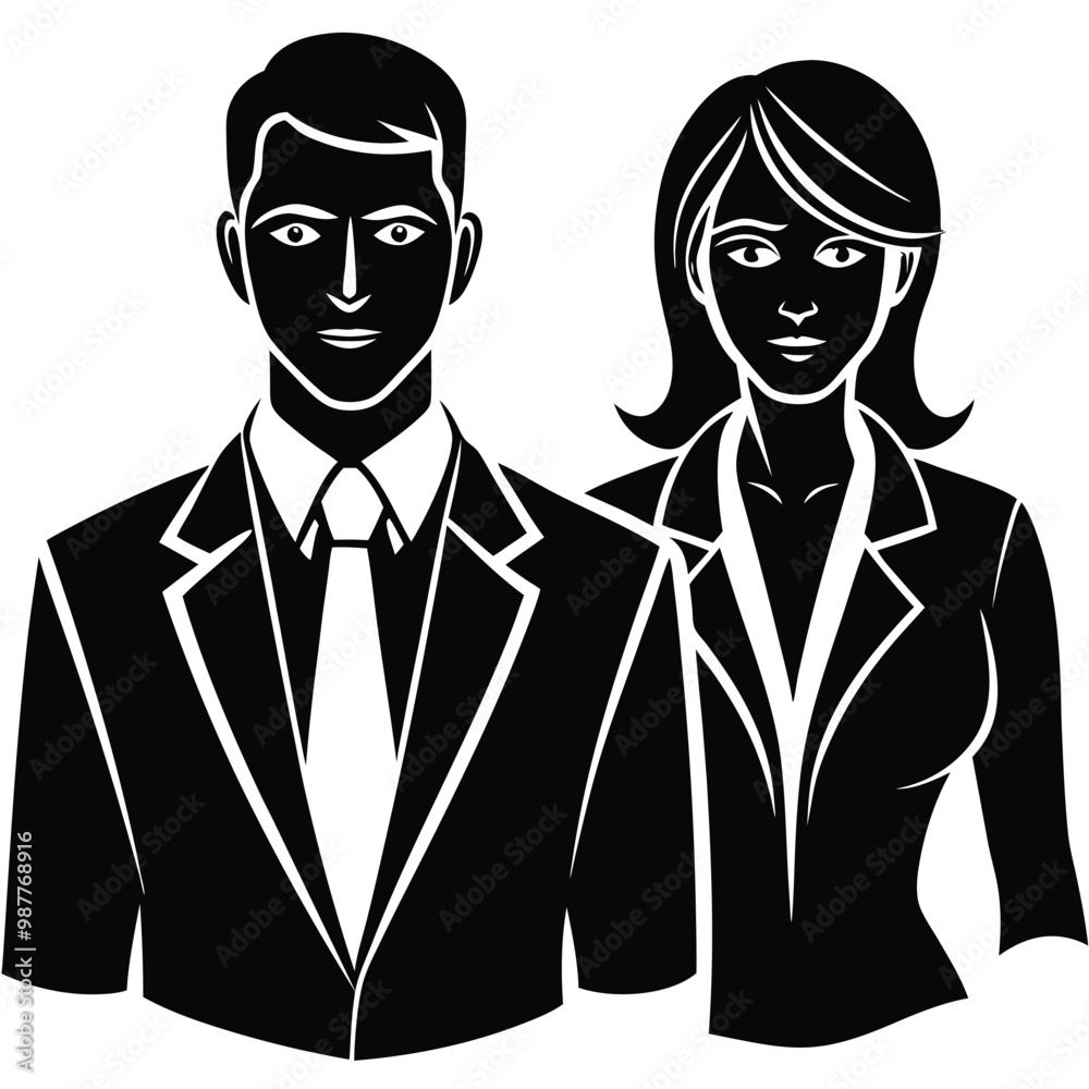 business people businesswoman and businessman vector silhouette business people businesswoman and businessman vector silhouette