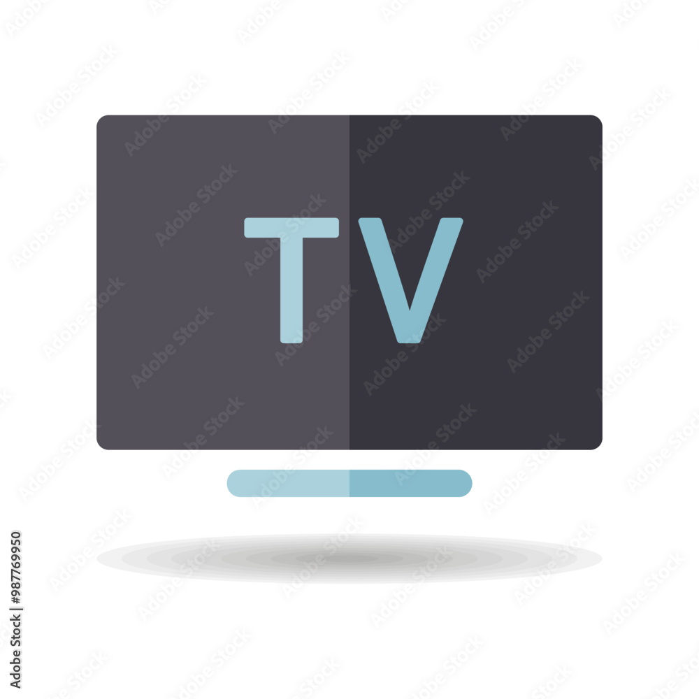 Smart TV flat vector isolated icon Smart TV flat vector isolated icon