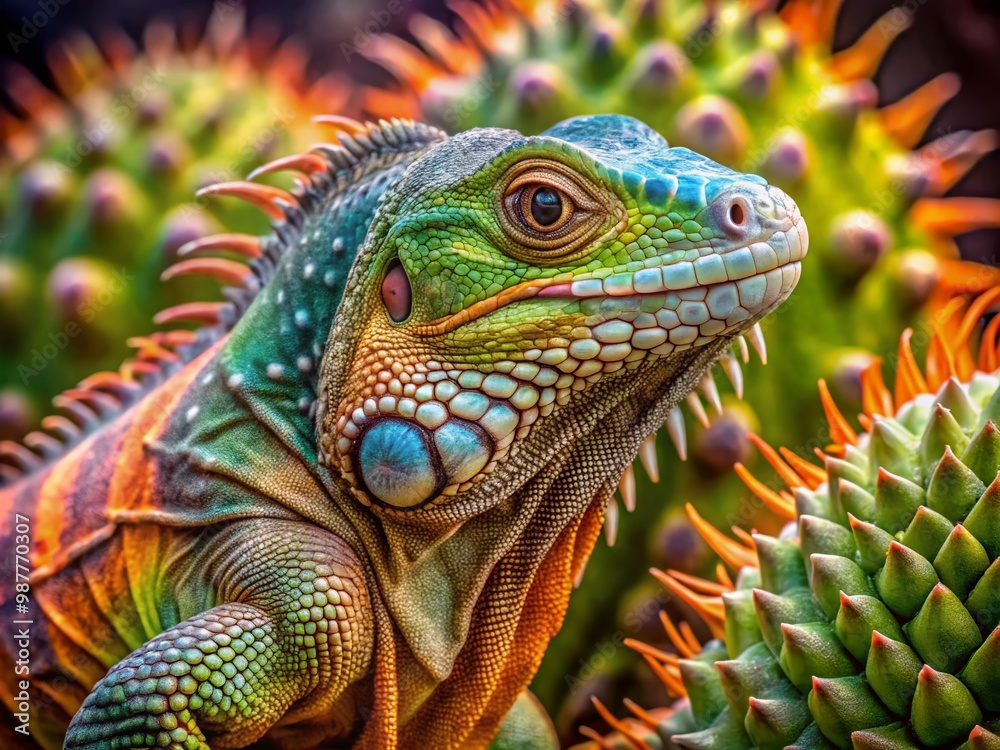 Unique Ouroboros Cataphractus Lizard in Natural Habitat with Vibrant Colors and Intriguing Patterns Unique Ouroboros Cataphractus Lizard in Natural Habitat with Vibrant Colors and Intriguing Patterns