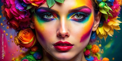 Vibrant and Colorful Makeup Looks Showcasing Bold Styles and Creative Techniques for All Occasions