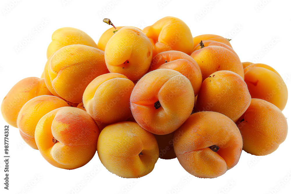 Fresh and ripe apricots piled together, showcasing their vibrant yellow-orange color and soft texture, perfect for healthy recipes. Fresh and ripe apricots piled together, showcasing their vibrant yellow-orange color and soft texture, perfect for healthy recipes.