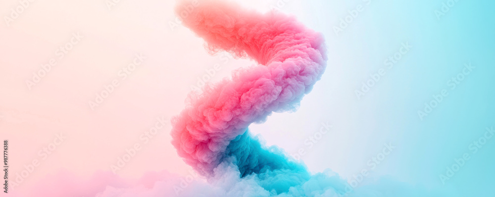 A rainbow spiral staircase leading up into a cloud of bright colors, symbolizing the ascent through creativity A rainbow spiral staircase leading up into a cloud of bright colors, symbolizing the ascent through creativity