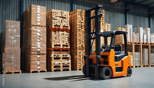 Efficient Warehouse Logistics: Streamlined Pallet Distribution and Freight Storage Solutions for Cargo Handling and Lumber Supply