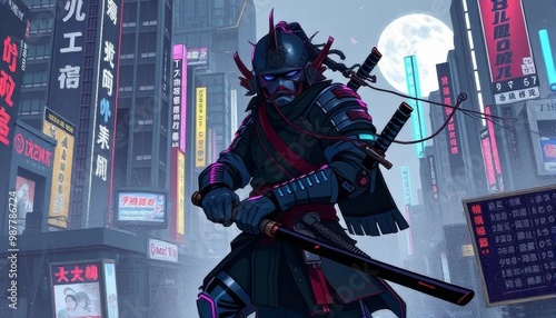 Urban Cyberpunk Samurai	
