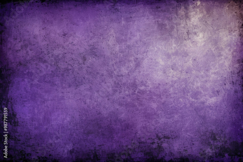 Grunge purple texture with darkened edges and worn appearance, abstract contemporary background. For modern art, decoration, artistic application, banner, advertising, backdrop, creative artwork