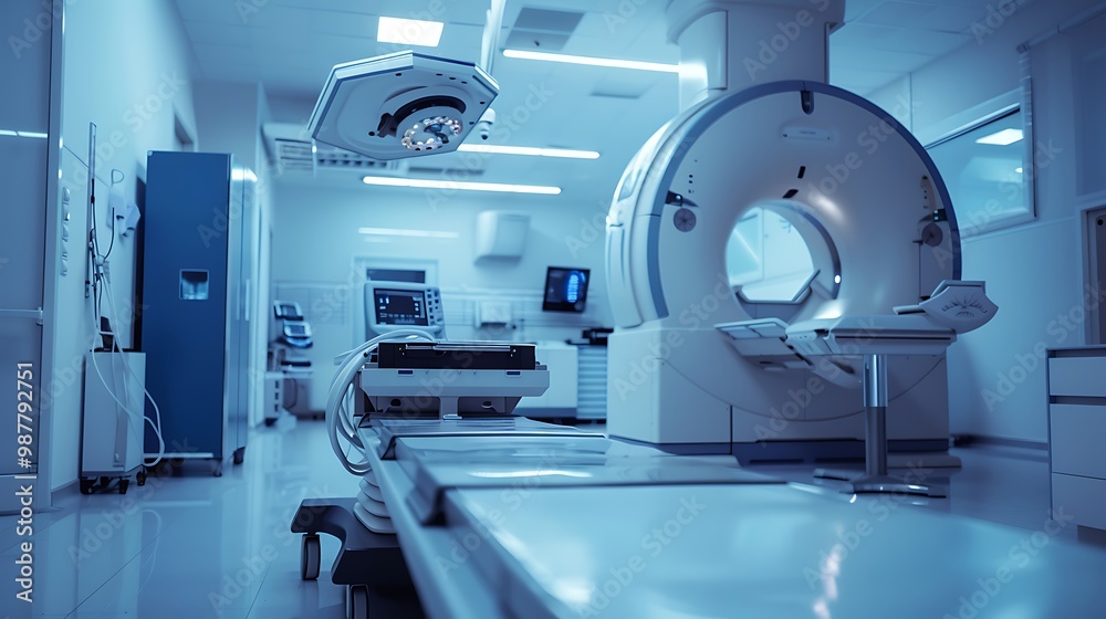 Sophisticated x ray diagnostic equipment in a medical facility