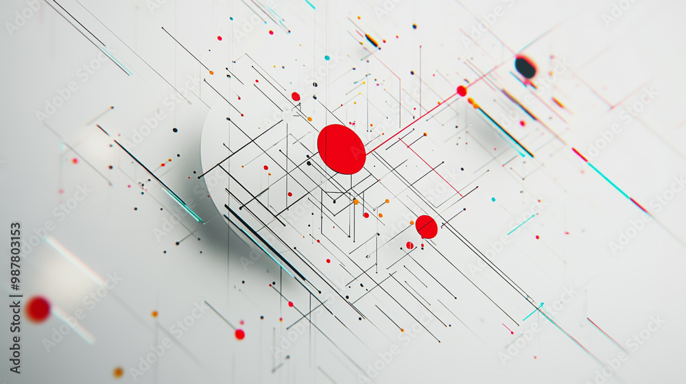 Abstract white background with Colorful circle lines. Digital future technology . Abstract business connection of lines from nodes innovation of communication in the network. Abstract white background with Colorful circle lines. Digital future technology . Abstract business connection of lines from nodes innovation of communication in the network.