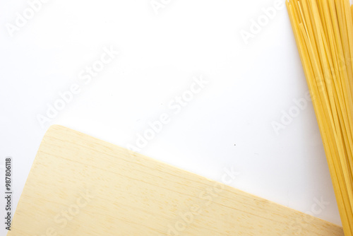 Dried fettuccine provides excellent opportunities for food photography. Capture the texture, steam, and saucy goodness.