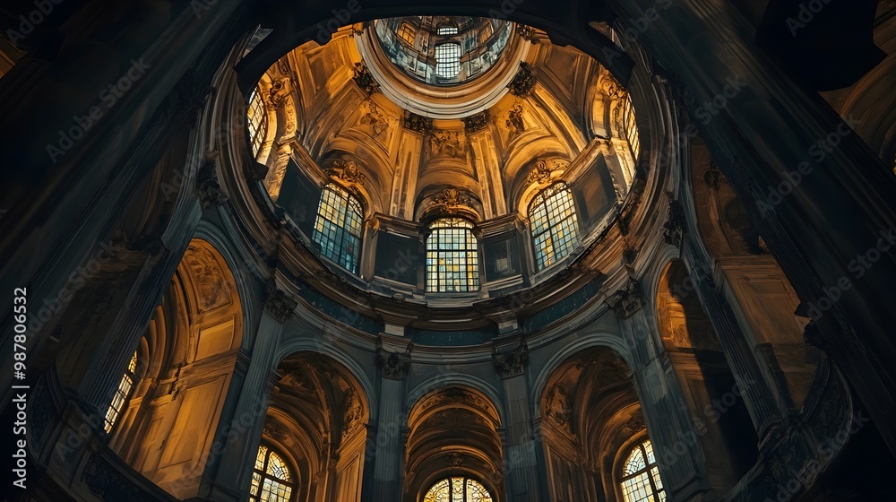 Obraz premium Low-angle view of Frauenkirche showcasing stunning architecture image
