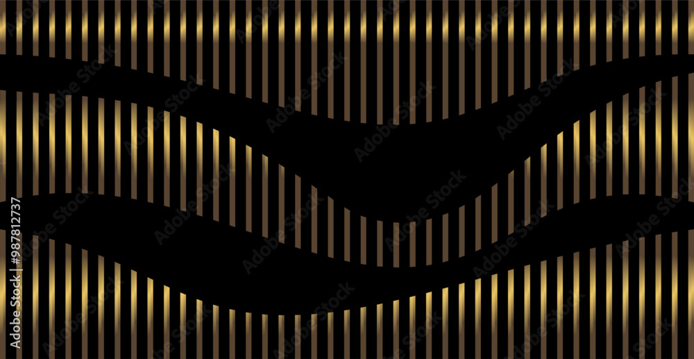 a composition of vertical line reinforcement that forms a curved line with brown and gold colors and a black background as inspiration for the background of visual communication design a composition of vertical line reinforcement that forms a curved line with brown and gold colors and a black background as inspiration for the background of visual communication design