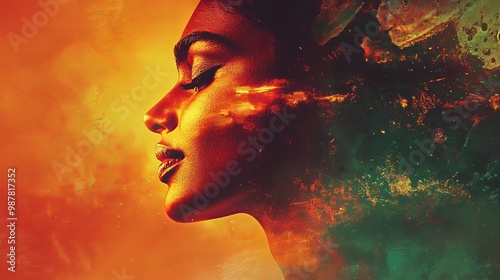 A vintage-style Bollywood movie poster design with a 3D, glowing effect. Perfect for advertising or creating a retro look.