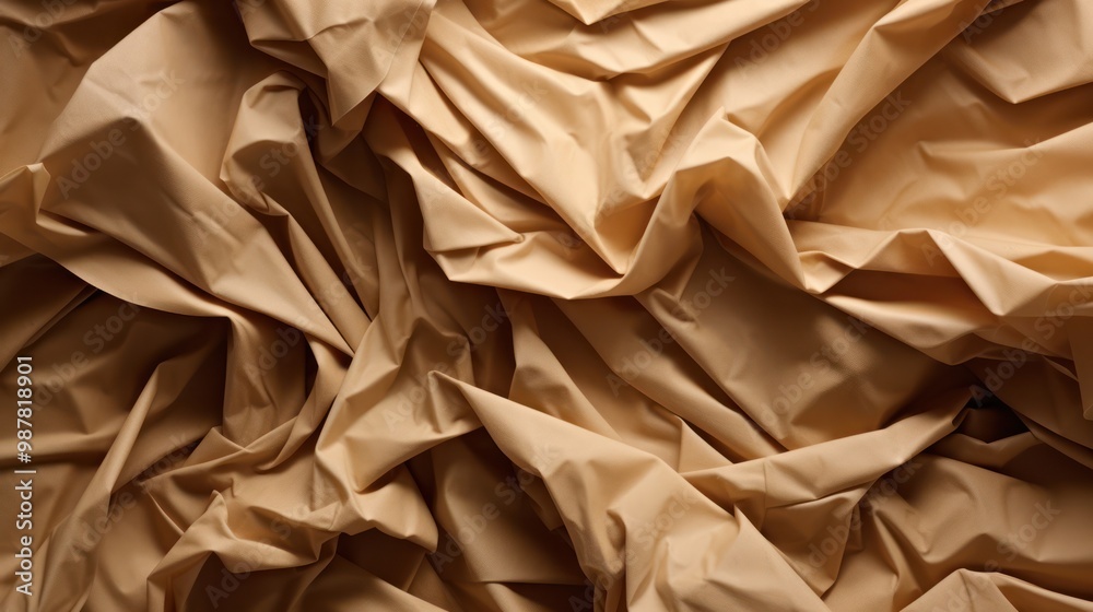 Abstract Wrinkled Fabric Texture