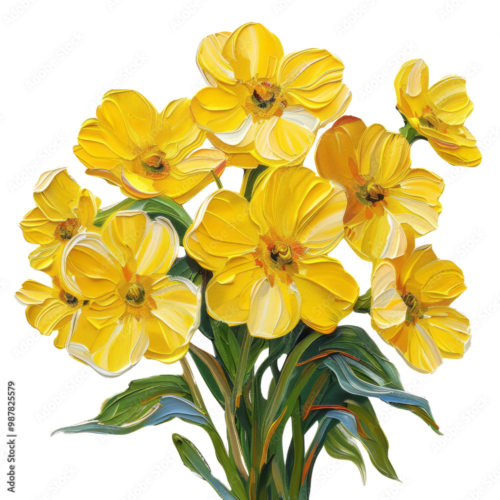 Isolated yellow pansy blossoms with orange hues, a vibrant spring floral macro
