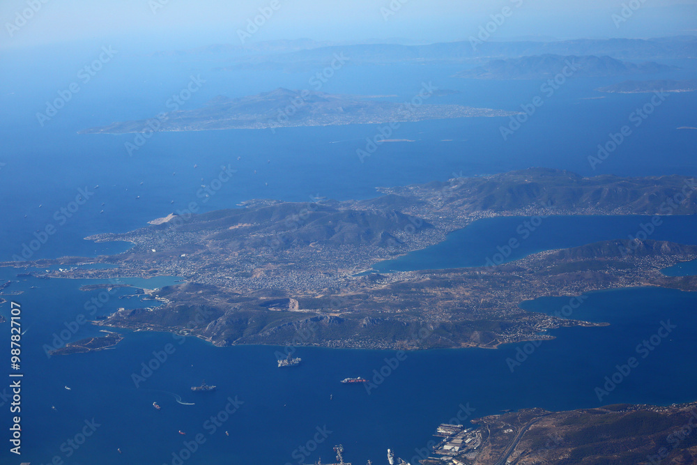 Obraz premium mediterranean coast and coastline of greece