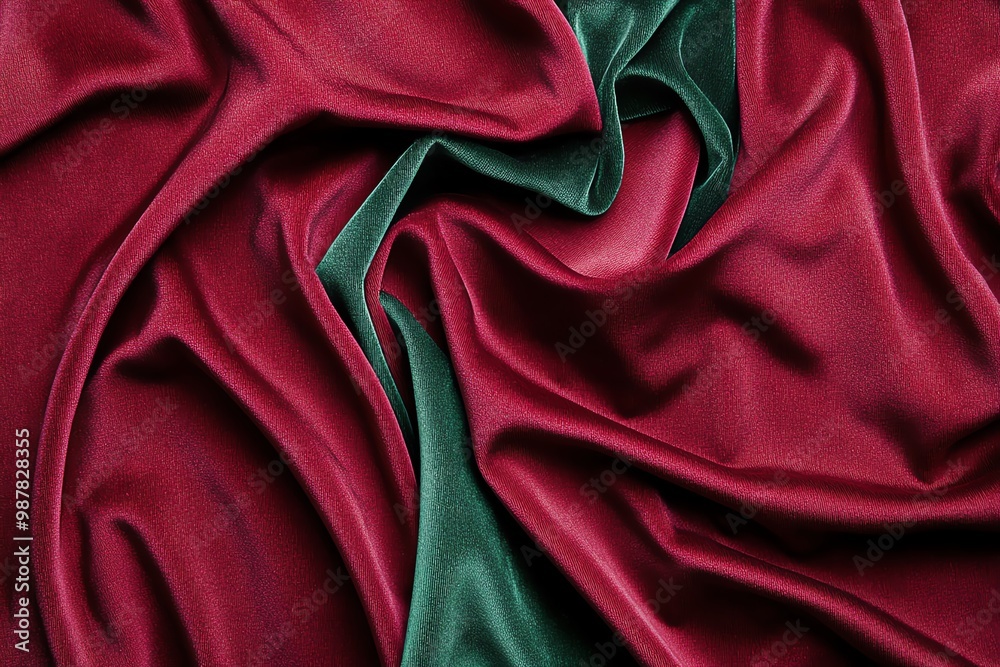 A soft velvet fabric texture, in deep, rich colors like burgundy or emerald green, capturing its luxurious feel