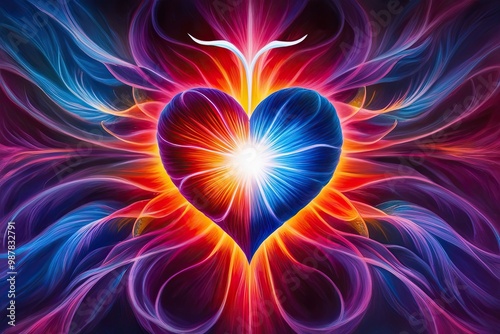 Divine Heart Embracing Spiritual Compassion and Devotion