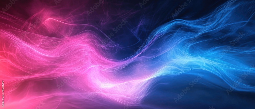 Abstract colorful wave patterns in pink and blue hues Abstract colorful wave patterns in pink and blue hues