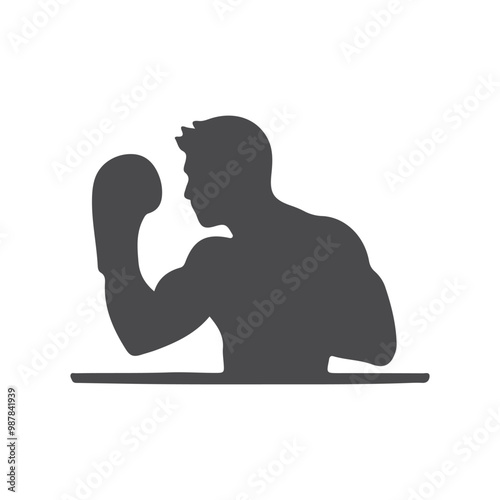 Creative Set Of Illustration Boxing Logo Design