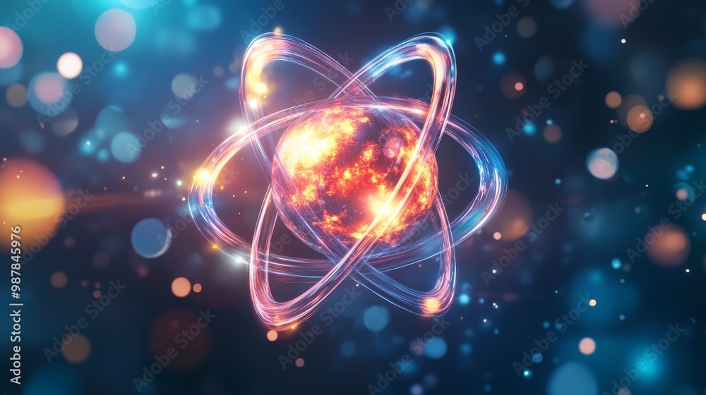 Atomic structure formula composition background Atomic structure formula composition background