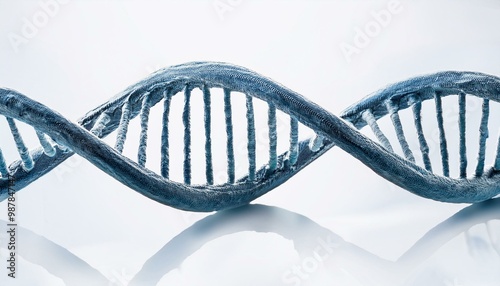 chromosome dna mRNA rRNA helix white background 