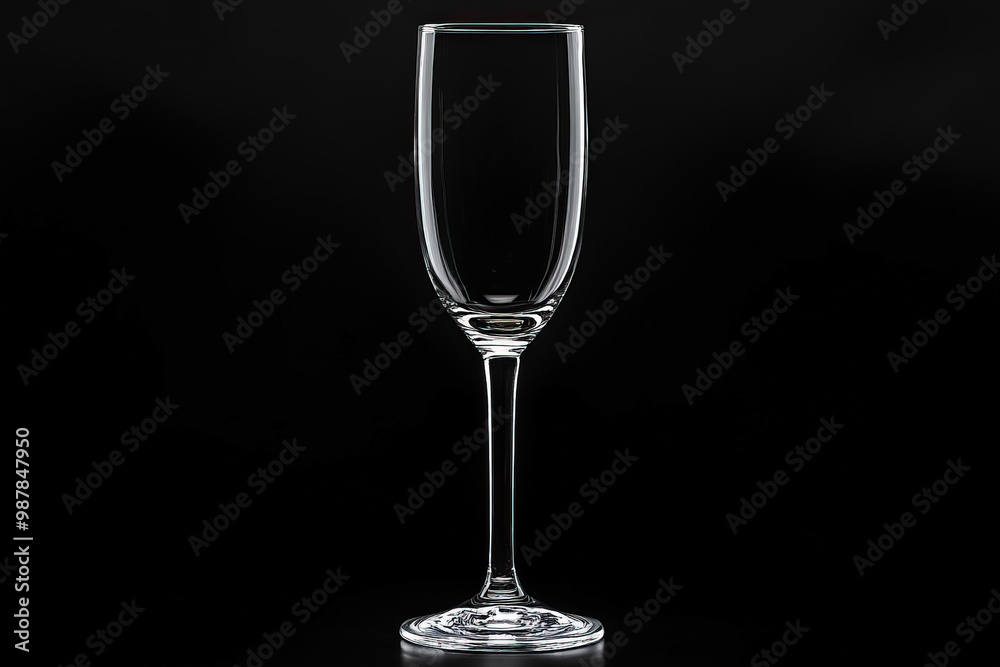 Champagne Glass On A Black Background Champagne Glass On A Black Background