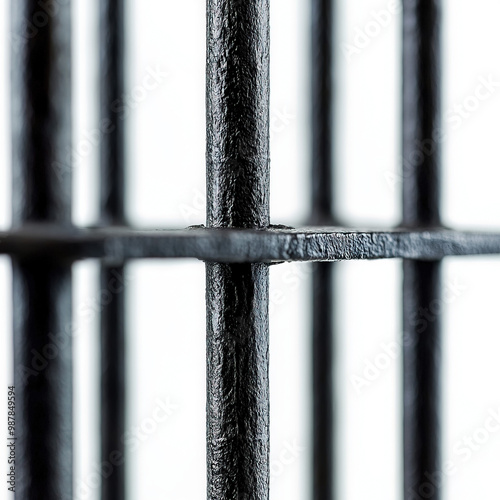 Jail Bars Isolated photo