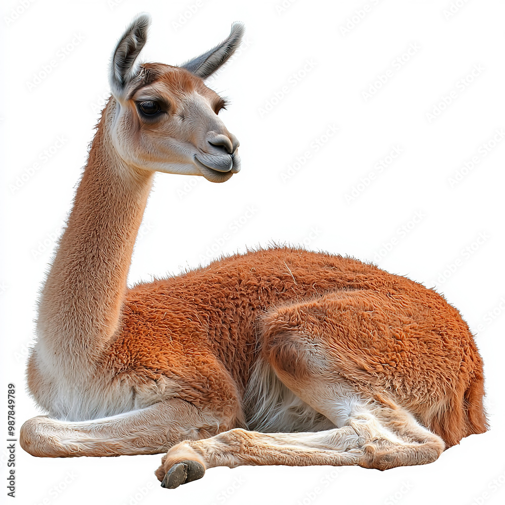 Obraz premium Lama Isolated