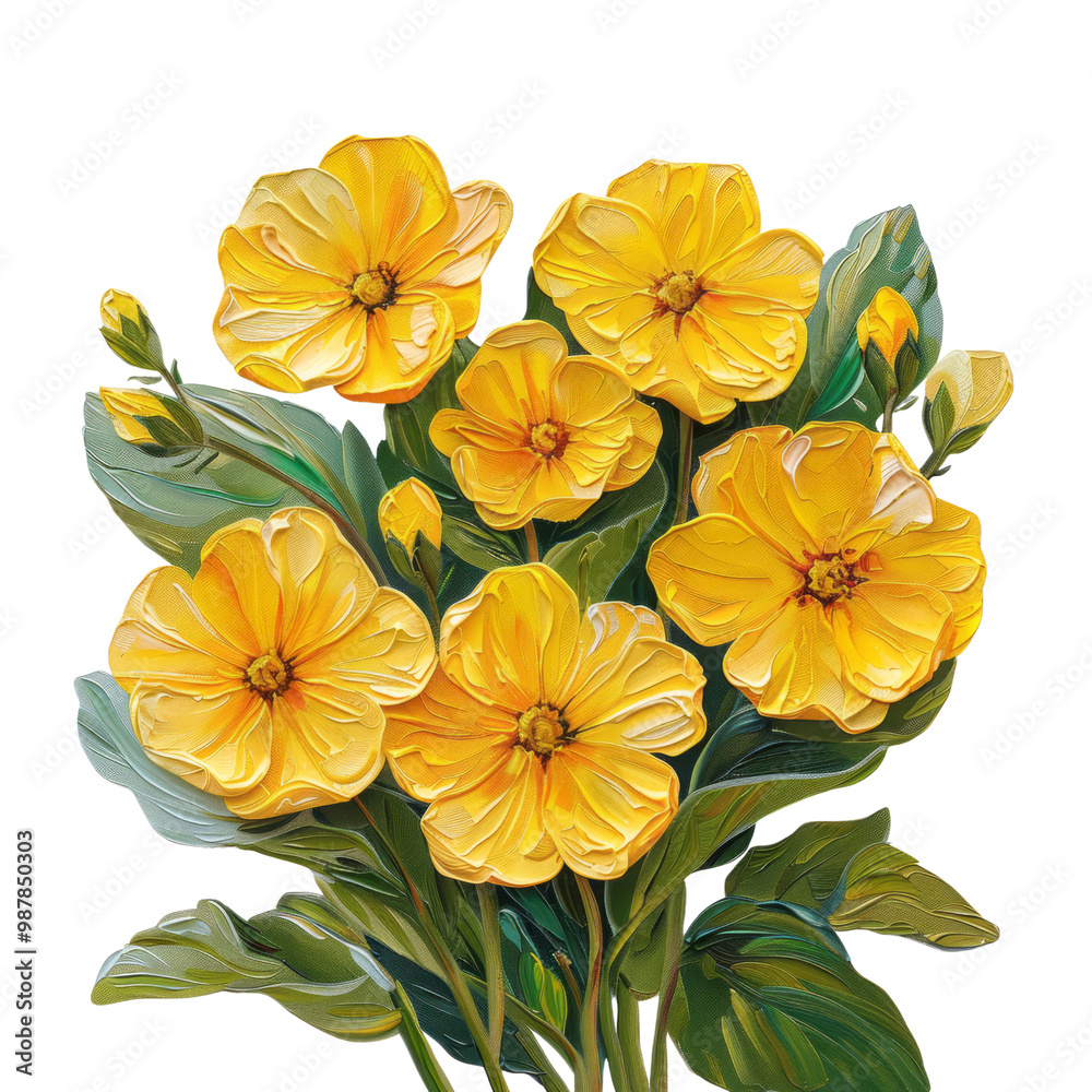 Obraz premium yellow flowers isolated