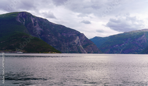  Fodnes Ferry Dock with Majestic Fjords in Norway