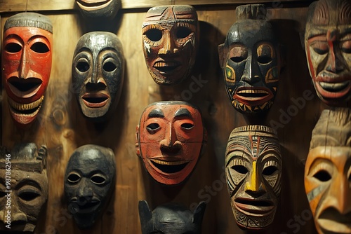 masks in the market photo