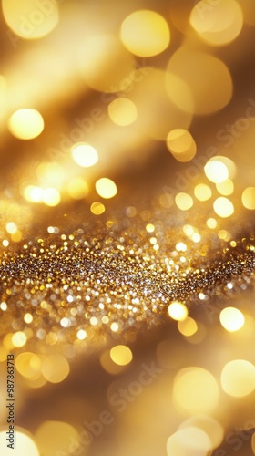 Shimmering gold texture with glowing particles creating a dazzling background...