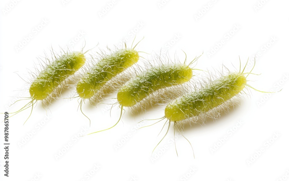 Bacteria isolated on white background Bacteria isolated on white background