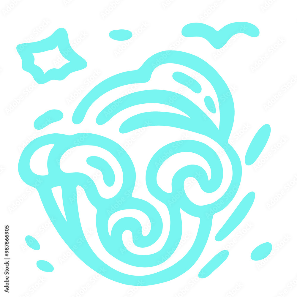 Fototapeta premium background with waves