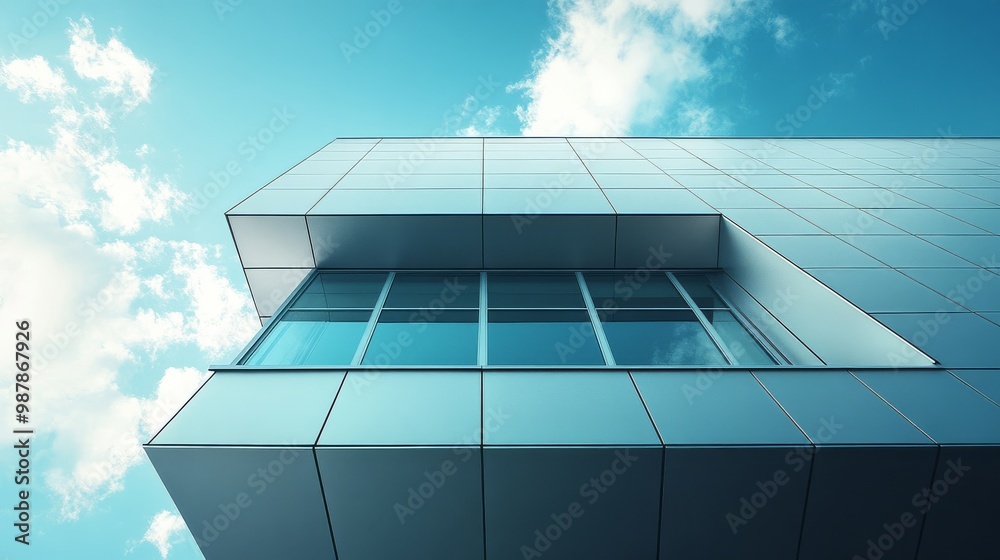 An architectural photograph capturing a modern building with a sleek glass facade and minimalist lines under a bright blue sky, highlighting contemporary design and innovation. An architectural photograph capturing a modern building with a sleek glass facade and minimalist lines under a bright blue sky, highlighting contemporary design and innovation.