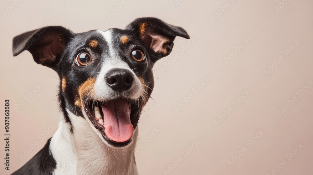 Shocked surprised dog wallpaper background