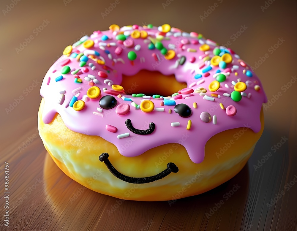 Smiling Delicious Donut