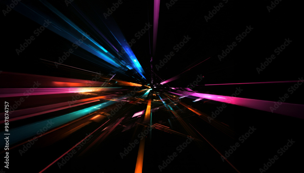 Φωτογραφία カラフル　スピード感　背景画像 Generative AI