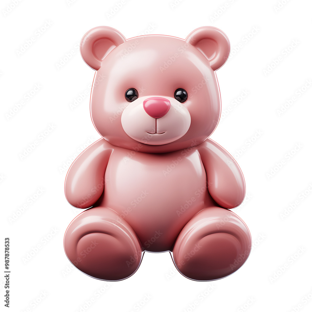 3d cute teddy bear isolated on white 3d cute teddy bear isolated on white