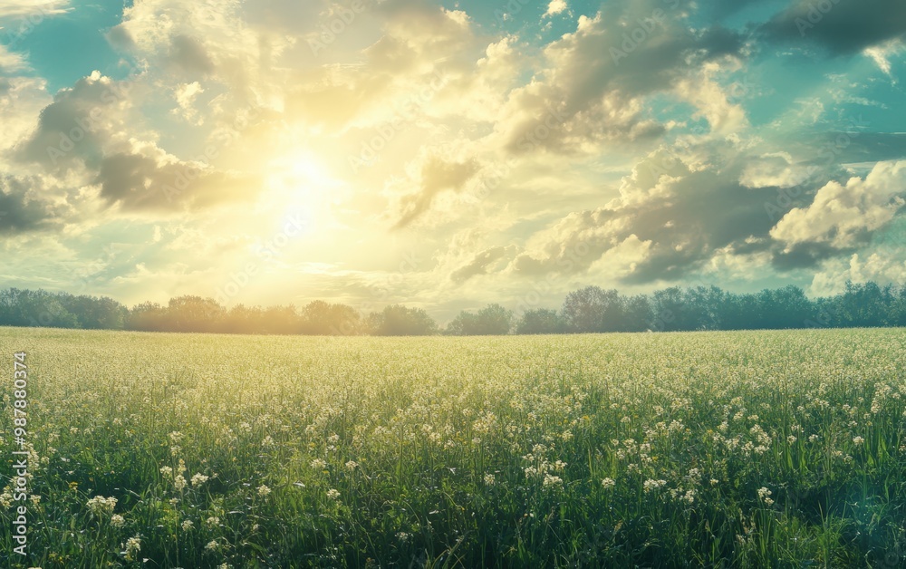 Obraz premium Field beautiful stock photo