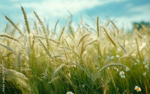 Field beautiful stock photo