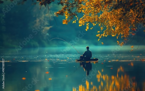 Fishing beautiful stock photo