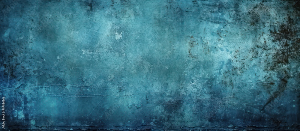 Fototapeta premium Abstract Blue Grunge Background Texture