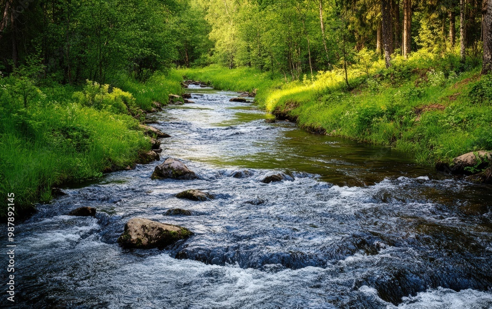 Obraz premium River. River landscape