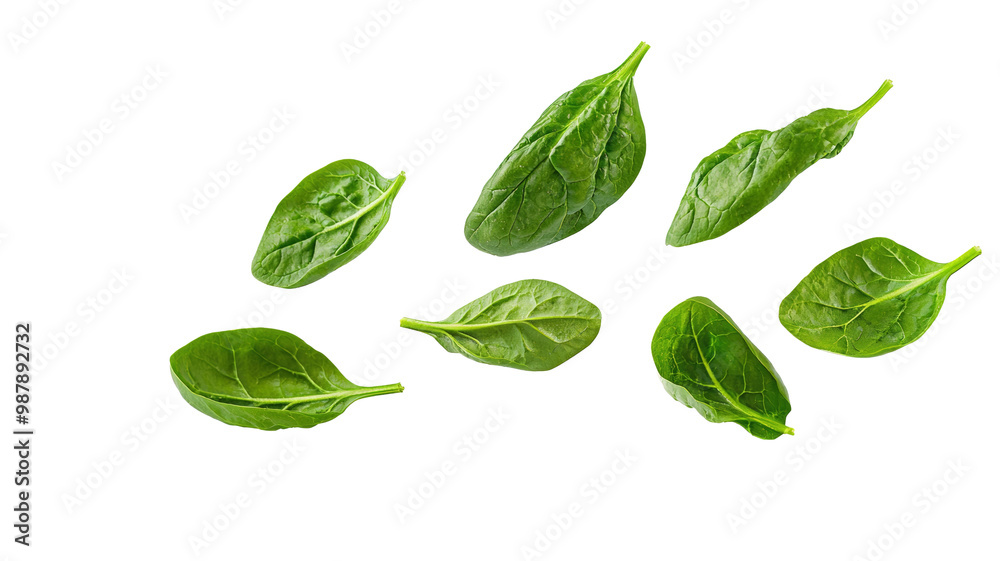 green leaves isolated on white green leaves isolated on white