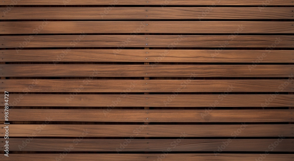 Wooden board with a brown color. The board is long and narrow Wooden board with a brown color. The board is long and narrow