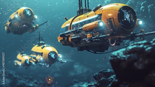 Autonomous Robotic Underwater Vehicle Exploring the Depths of the Ocean for Marine Research and Discovery