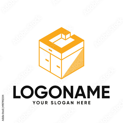 C Cabinet Vector Logo Design