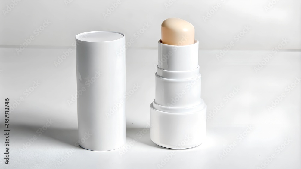 Tube of lip balm stick, Cosmetic, Makeup Concept. Tube of lip balm stick, Cosmetic, Makeup Concept.