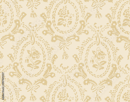 Delicate floral pattern on white background. elegant and . perfect for wallpaper, fabric, and decoration.